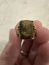 Vintage 10K Yellow Gold men’s Ring Size 8.75 Weight  7.09
