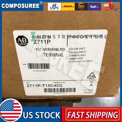 New Sealed 2711P-T15C4D2 PANELVIEW PLUS 2711PT15C4D2 Fast Shipping US Free Tax