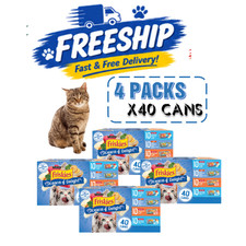 4Pcs Friskies All Life Stages Cat Wet Food - Variety Pack, 40 CT, 220 OZ