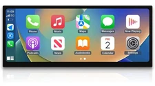 2025 Upgraded 12.3" Ultra-Narrow Touchscreen Wireless CarPlay Android Auto Recei