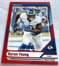 2024 Panini Donruss Football Byron Young Los Angeles Rams Press Proof Red #47