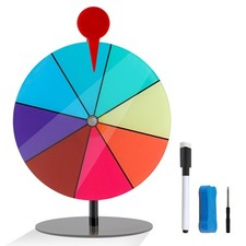 7.8" Spinning Prize Wheel, Wheel for Prizes with Stand 8 Slots Small