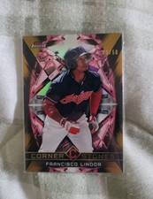 2018 Topps Finest Francisco Lindor gold /50 Cornerstones Cleveland Indians SP