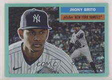 2023 Topps Archives 1956 Topps Aqua Sparkle Foil 64/75 Jhony Brito #8 0q3