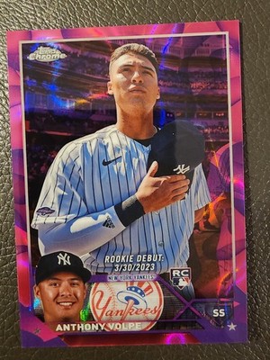 2023 Topps Chrome Update  Anthony Volpe RC #USC35 Purple Lava Lamp /299