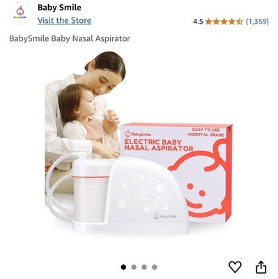 BabySmile Electric Baby Nasal Aspirator S-504