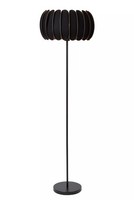 Stehleuchte Wohnzimmer Filz Schwarz BüRo 156 Cm E27 Ambiente Stehlampe Blendarm