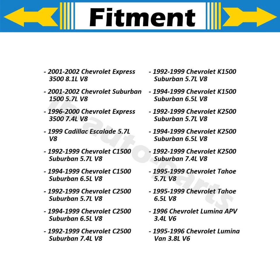 Actuador de puerta auxiliar HVAC para Chevrolet C1500 Suburban 1992 1993 mezcla de calefacción Foto 4 de 4