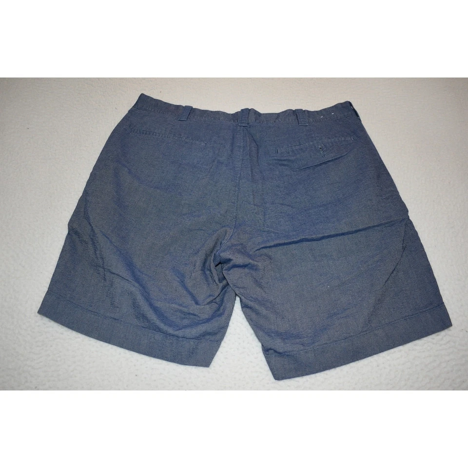 Pantalones Cortos de Golf J Crew Gramecry Para Hombres Talla 35 Caquis Chinos Azul Algodón Frente Plano Foto 4 de 4