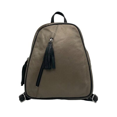 Hadaki Nola Bronze Top Shelf Leather Backpack
