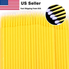 100 Pcs Dental Micro Brush Disposable Materials Tooth Applicators Fine M 2.0mm