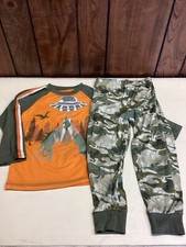 FreeStyle orange dino camo Pjs and GAP green cargo pants 2 pack Toddler boys 4T