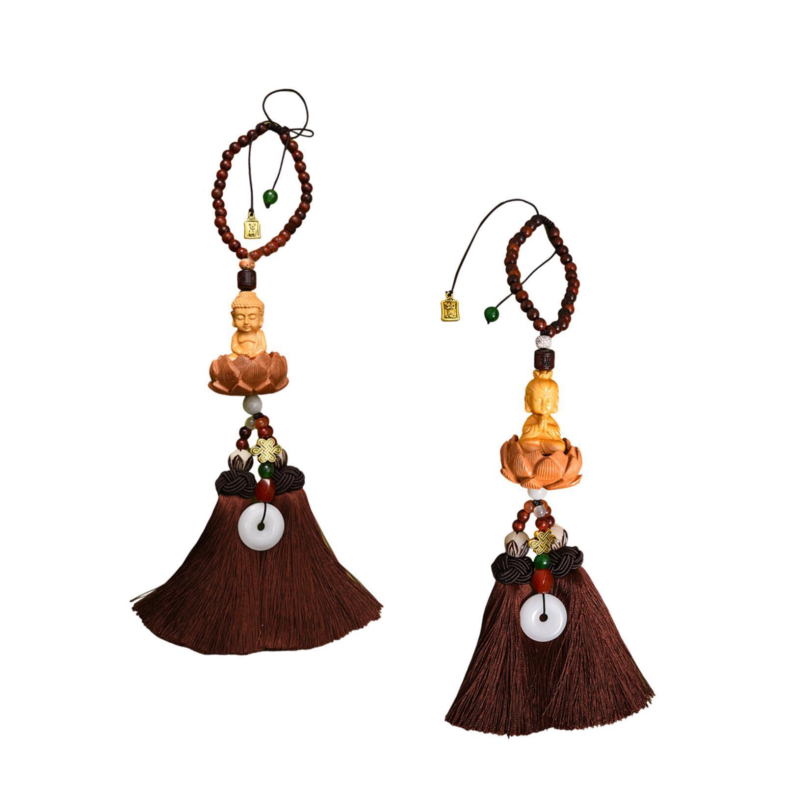 Buddha Hanging Ornament Buddhism Auto Interior Cars Rearview Mirror