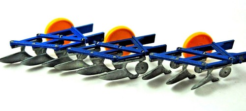 1960* Various 1:32 BRITAINS 9530 Three FURROW PLOUGH 4 FARM Tractors VGC To MINT - Picture 75 of 84