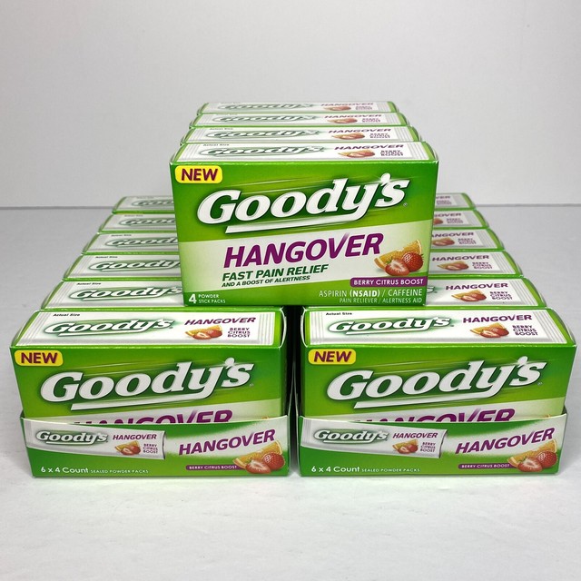 Goody's Hangover Fast Pain Relief 4 Stick Powders for sale online eBay