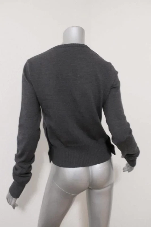 Пуловер Saint Laurent свитер уголь размер 38 на боковых пуговицах - Изображение 4 из 4