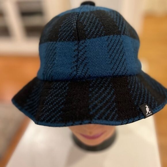 Kangol Men's Frontier Casual Fashion Check Bucket Hat Size