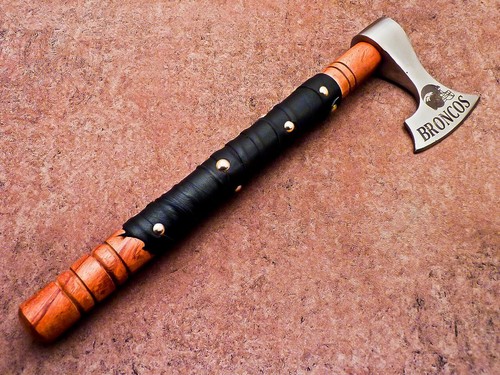 CUSTOM HAND FORGED STEEL VIKING AXE CAMPING HATCHET TOMAHAWK AXE, TR-1659 - Picture 5 of 12