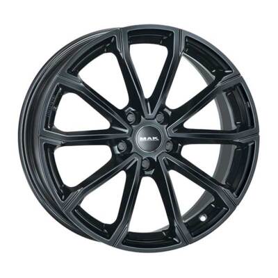 ALLOY WHEEL MAK DAVINCI FOR AUDI A8 2002-2009 8X18 5X112 GLOSS BLACK EBM
