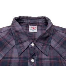 TRUE RELIGION Western Flannel Pearl Snap Button Down 4XL FITS LIKE (XL) TAPERED