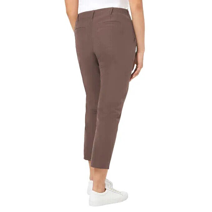 NWT Kirkland Signature Women's Woven Travel Pants Deep Taupe Size 6 60