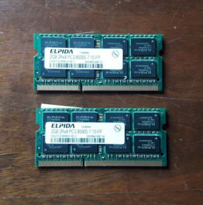 Elpida 2GB SO-DIMM DDR3 RAM 4GB Paket