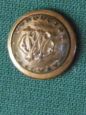 Bb CONDUCTOR CHICAGO WEST DIV Ry HORSE RAILROAD UNIFORM BUTTON small 1876 die