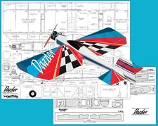 Great Planes Model Airplane Plans (RC):  DAZZLER 48" Wingspan for .32-.40 Engine