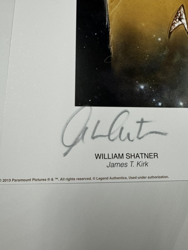 William Shatner Leonard Nimoy Signed 18x24 Litho Jsa Auto Star Trek Where No Man - Picture 3 of 5