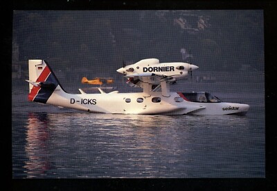 Aviation Airplane Airline postcard CAP Donier Seastar Dornier D-ICKS No 91