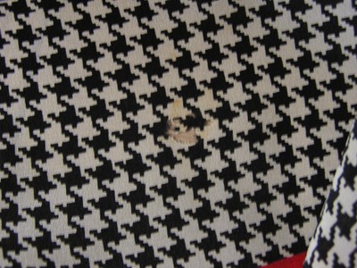 Foulard En Soie 100% Main Roulée – Rouge, Vintage, Sans Marque, Occasion Porté