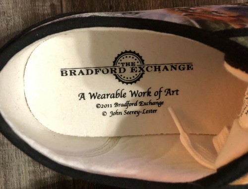 The Bradford Exchange Wildlife Panda Shoes Sneakers John Seerey-Lester Size 7.5 - Picture 7 of 10