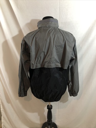 Acuity Gray & Black 1/4 Zip Windbreaker - Men’s Large, Chest 26”, Length 24.5” - Picture 2 of 4