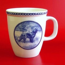 German Pointer Longhaired - Blue & White Collectible Porcelain Mug - Denmark