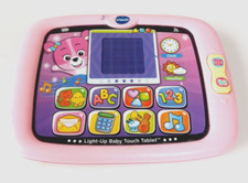 VTech Light Up Baby Touch Tablet Pink ABC 123 Colors Shapes