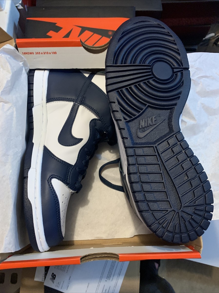 Nike Dunk High GS Championship Midnight Navy Size 5y WMNS