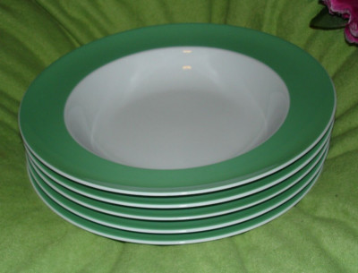 5 x Thomas Suppenteller '' sunny days ''  baltic green  Ø ca. 23 cm tiefe Teller