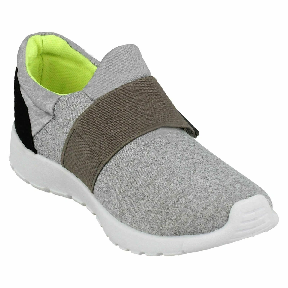 Niños Rosa O Gris Ligero Cierre Adhesivo Reflex Zapatillas: X3R015 - Imagen 4 de 4
