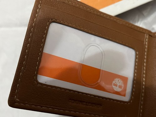 Portefeuille Timberland Marron Clair Pliante & Mousqueton Ensemble Cadeau NP0440 - Imagen 3 de 5