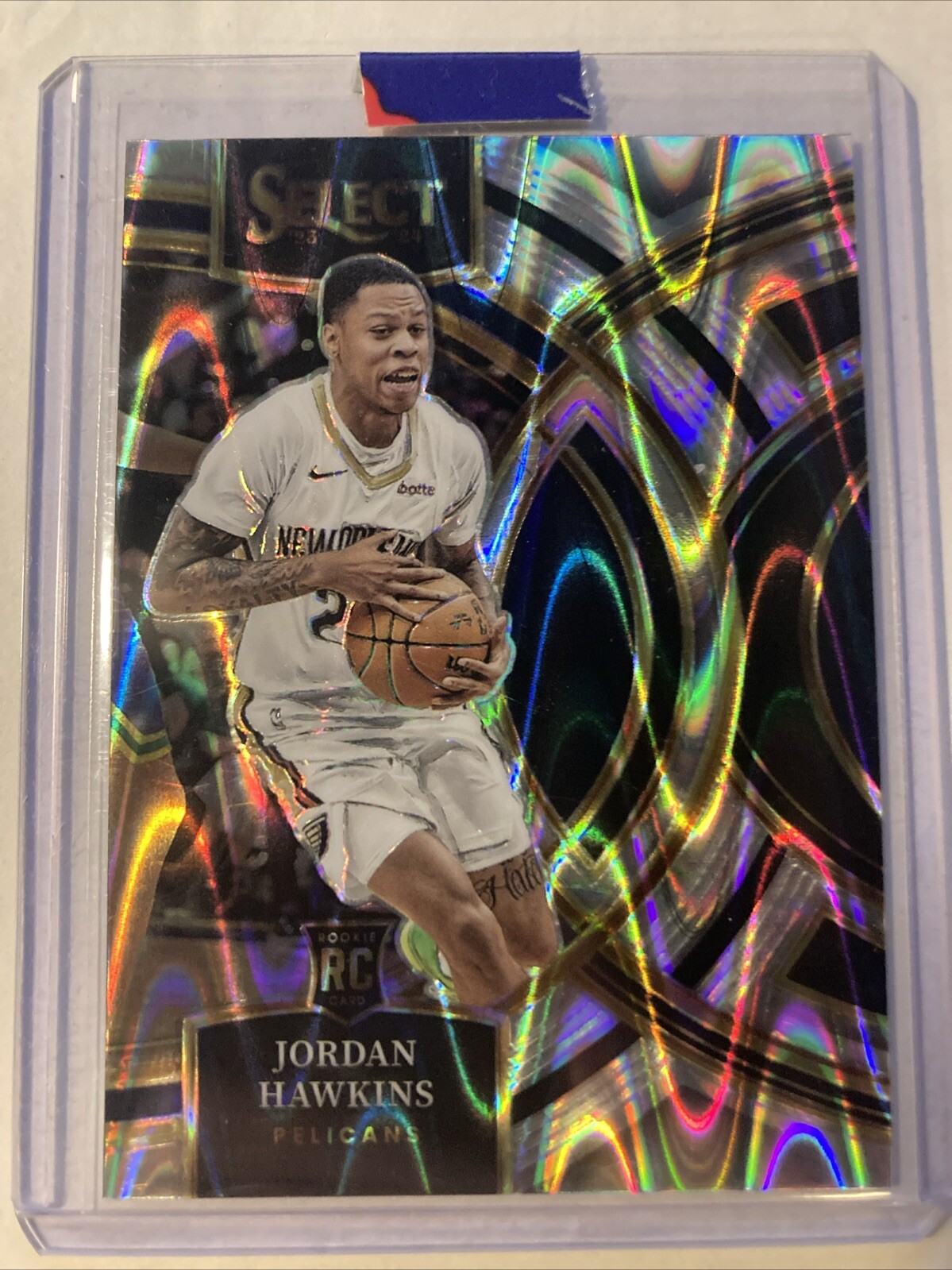 2023-24 Panini Select - Premier Level Tectonic Prizm #124 Jordan Hawkins (RC)