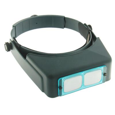Genuine #2 OptiVISOR 1.5x Optical Glass Magnifier Binocular Adjustable Head Band