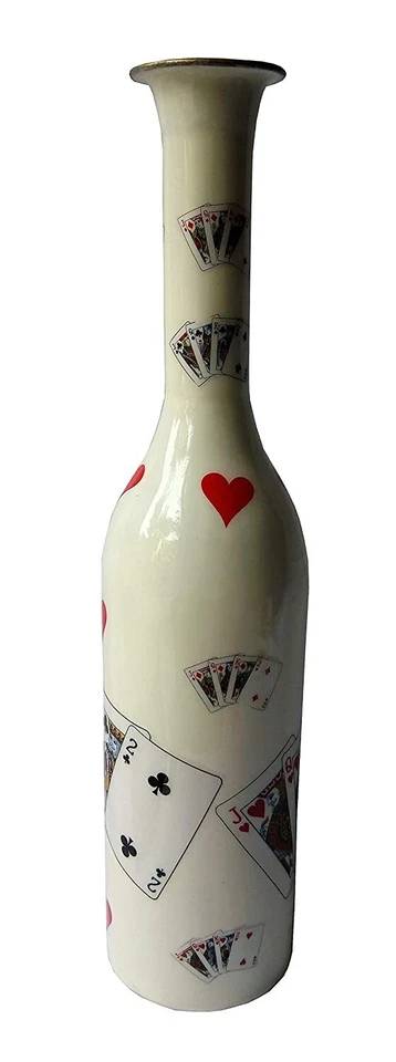 Neu Hand Gefertigt Metallisch Kostüm Emaille Party Flasche Muster Blumenvase - Bild 4 von 4