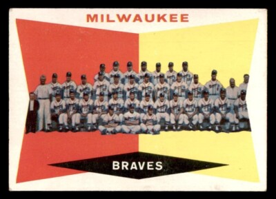 1960 Topps Baseball #381 Milwaukee Braves Team EX *g2
