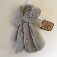NEW Baby Lovey Soft Plush Elephant Gray Cuddle Toy Baby Gift  K Luxe