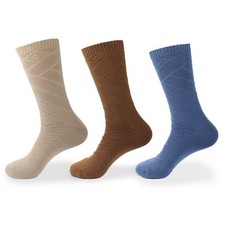 Women's Vintage Style Pattern Design Crew Cotton Colorful Casual Comfy Boot Sock