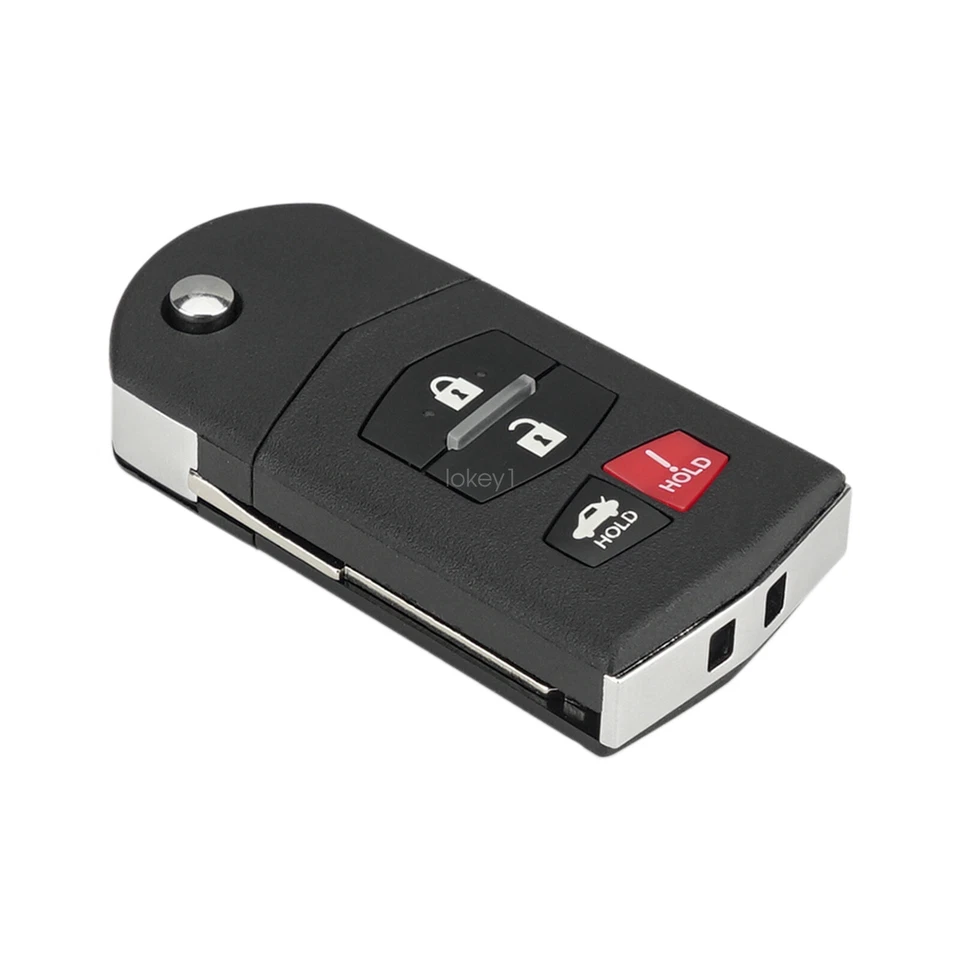 Para 2010 2011 2012 2013 Mazda 3 6 Coche Sin Llave Abatible Control Remoto Llavero Transmisor Foto 4 de 4