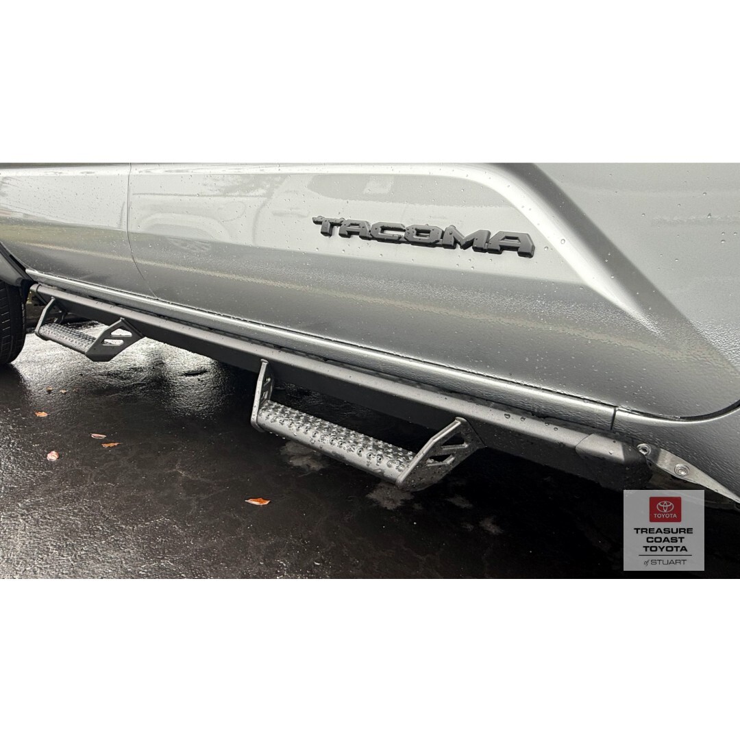 NEW OEM 2024-2025 TOYOTA TACOMA DOUBLE CAB BLACK RUNNING BOARDS