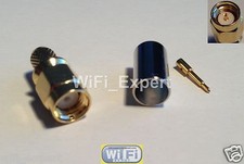 100 x SMA Male plug Male pin crimp for RG-8X LMR240 RG8X cable RF Connector USA