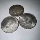 1964 Kennedy Silver Half Dollars lot of 3 ( 2 Denver &1 Philadelphia)