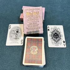 No. 1 Bijou Playing Cards – USPCC – Tartan Back – Gold Edges – w/ Box